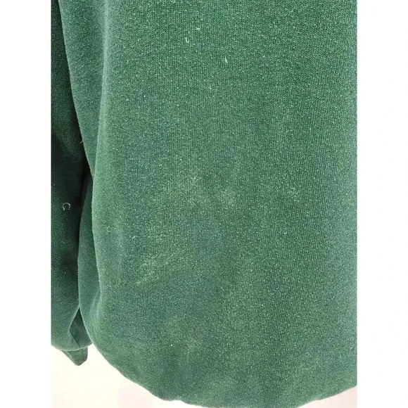 Vtg Jerzees Homemade Women's L Green Santa Applique Holiday Crewneck Sweater - Picture 3 of 11